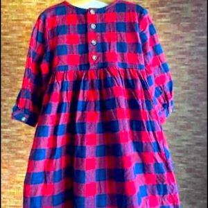 Hanna Andersson flannels dress 110